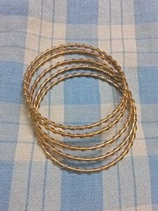 Set of 6 Gold Bangles