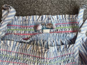 Cute Striped Glow In Dark Neon Lights Dress