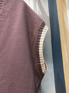 Trendyol Maroon Sweater Vest (Oversized - S)