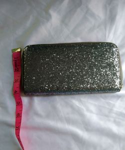 Shiny Silver Clutch