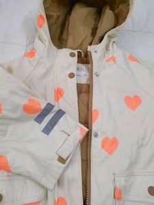 Zara Kids Heart Print Raincoat