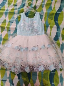 cute blue party wear for baby girl