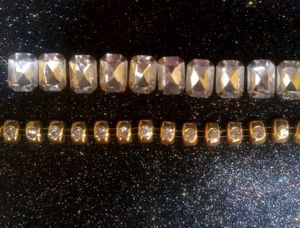 Rhinestone and Gold Neckpiece