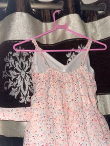 Blush Pink Polka Dot Dress