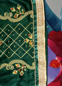 Thread Work Kurta With Dupatta Set