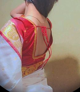 Elegant White Saree