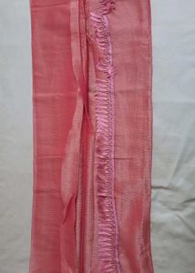 Vibrant Orange Jimmychoo Saree With Hip Belt