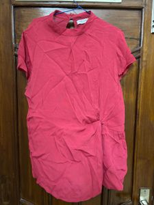 Pink Twist-Front Top