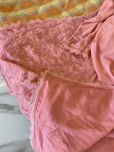 Pink Chikankari Kurta Set