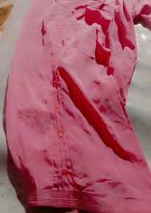 Rose Colour Silk Shalwar Kmeez Duptta