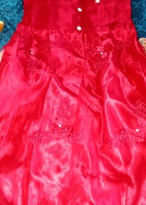Red Party Wear Frock Today Offer Only