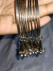 Silver Jingle Bangles