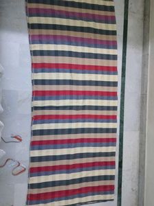 Striped Fabric Piece Carpet