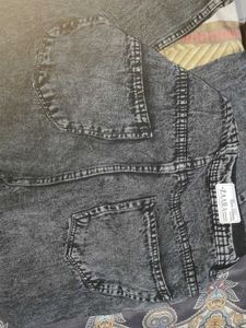 Trendy Grey Wide Leg Jeans