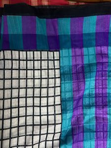 Stylish Checked Pattern Saree