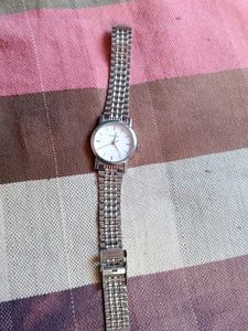 Sonata Silver Watch