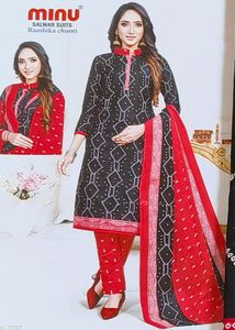 Pure Cotton 3 Sets Churidar Meterial