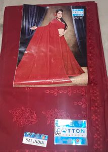 Elegant Maroon Saree