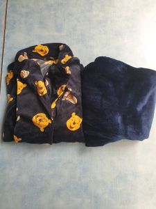 Woolen Warm Pajama Set