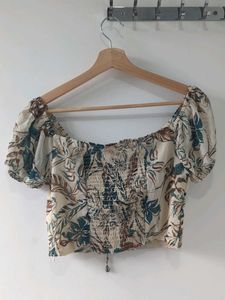Floral Print Crop Top