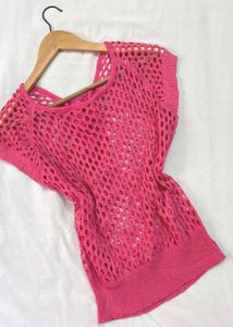 Pinterest Bow Pink Knit Top D