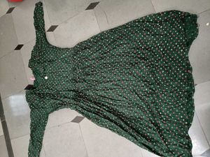 Green Printed Top
