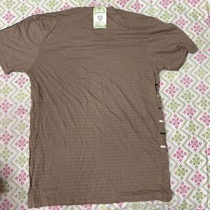 Striped Graphic Print Tee Purple Haze