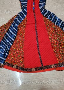 Multi Colour Long Froack With Beautiful Work