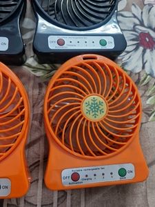 4 Pcs Lot Portable Rechargeable Mini Fan