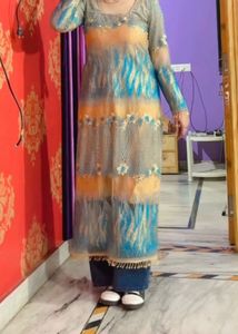 Heavy Net Pakistani Kurti