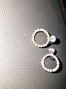 Sparkling Circle Earrings