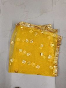 Yellow Floral Dupatta