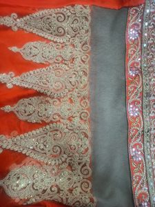 Half Net Saree
