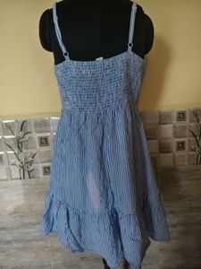 Striped Sundress with fade stains
