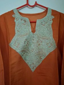 Beautiful Orange And Purple Kurtas