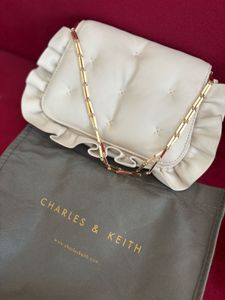 Charles &amp; Keith Ruffle Clutch