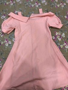 Pink Off The Shoulder Dress