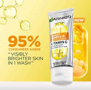 Garnier 1 Bottle Serum Facewash