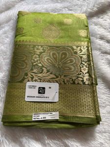 Elegant Green Zari Saree❤️