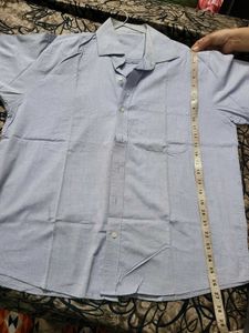 Light Blue Short Sleeve Button Down shi