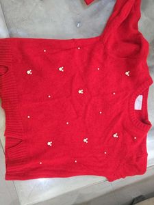Red Mickey Mouse Sweater