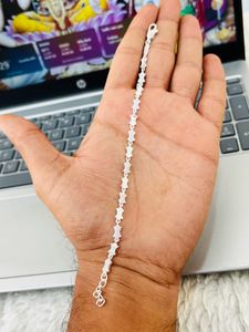 pure 925 silver bracelet wt:4.500gm