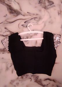 Black Party Wear Blouse