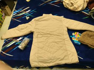 Beige Quilted Padded Jacket