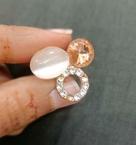 Butterfly Hair Clip , with ring and pendant