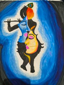 Krishna Radha Painting
