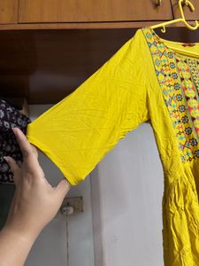 “Vishudh” Mustard No Slit Kurta