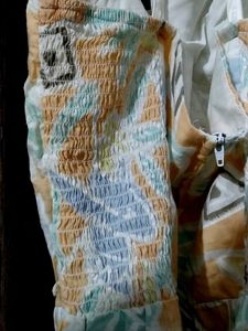 Vintage Print Mini Dress