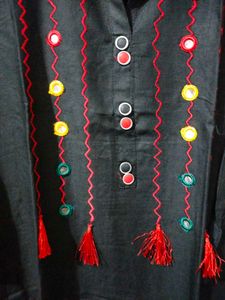 Black Embroidered Kurti