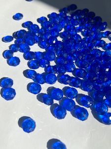 8mm blue Crystal Beads